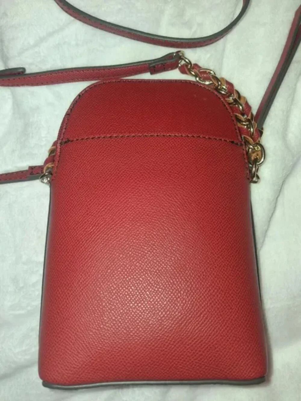 Liz Claiborne Danni North/South Crossbody Bag Purse Red New With Tags